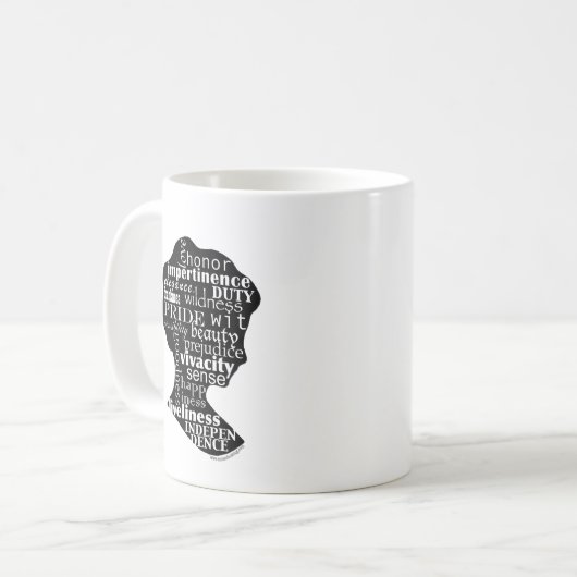 Lesen Sie Miniatur-Tasse Janes Austen Kaffeetasse (Vorderseite Links)
