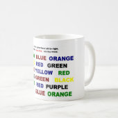 Lesen Sie oder sagen Sie Farbe Kaffeetasse (VorderseiteRechts)