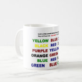 Lesen Sie oder sagen Sie Farbe Kaffeetasse (Vorderseite Links)