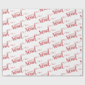 Lesen Sie Rot und Weißes Papier Geschenkpapier (Flach)