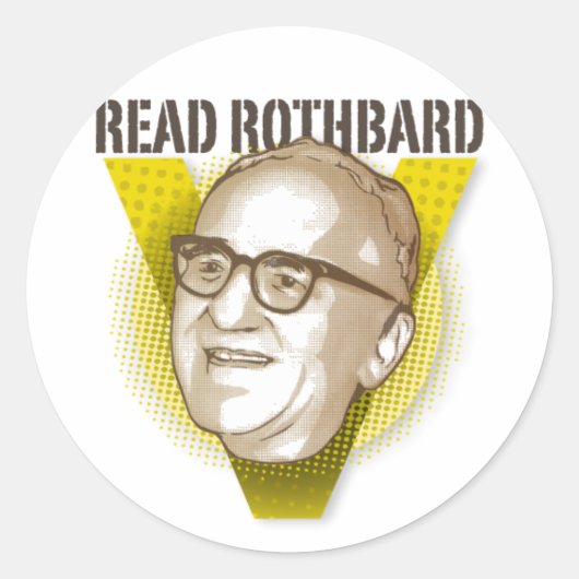 Lesen Sie Rothbard Aufkleber (Vorderseite)