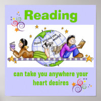 Lesen Sie rund um das World Literacy Poster