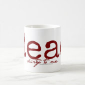 Lesen Sie schmutzig zu mir Tasse (Mittel)