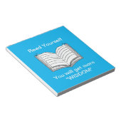 Lesen Sie selbst inspirierendes Zitat Notizblock (angewinkelt)