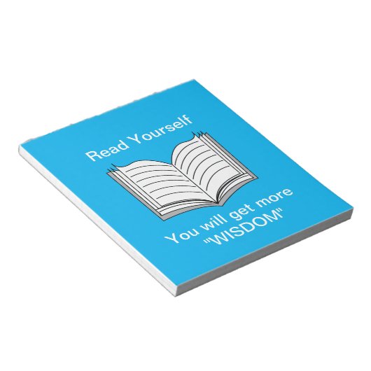 Lesen Sie selbst inspirierendes Zitat Notizblock (angewinkelt)