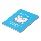 Lesen Sie selbst inspirierendes Zitat Notizblock (Rotiert)