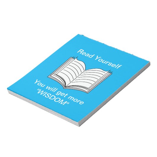 Lesen Sie selbst inspirierendes Zitat Notizblock (Rotiert)