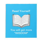 Lesen Sie selbst inspirierendes Zitat Notizblock (Vorderseite)