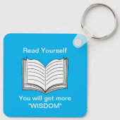 Lesen Sie selbst inspirierendes Zitat Schlüsselanhänger (Rückseite)