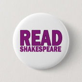Lesen Sie Shakespeare Button (Vorderseite)