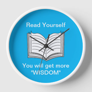 Lesen Sie sich selbst Inspirierende Zitate Uhr