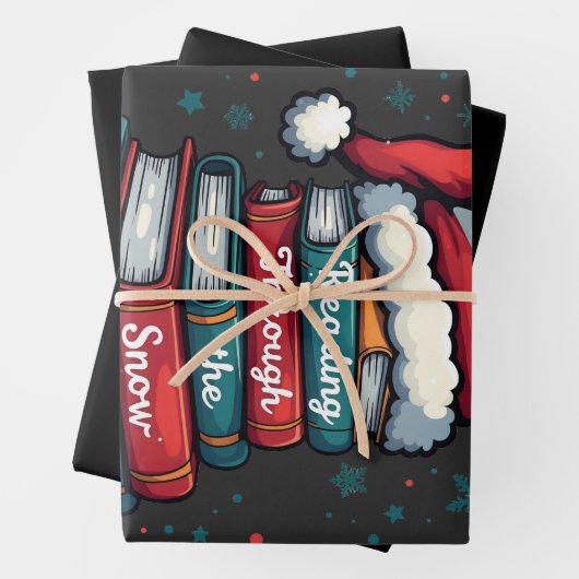 Lesen Sie Thru Schnee Reading Weihnachtslieder Geschenkpapier Set (Beispiel)