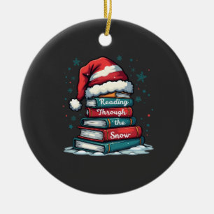 Lesen Sie Thru Schnee Reading Weihnachtslieder Keramik Ornament