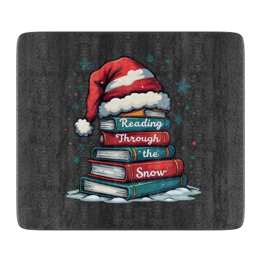 Lesen Sie Thru Schnee Reading Weihnachtslieder Schneidebrett (Vorderseite)