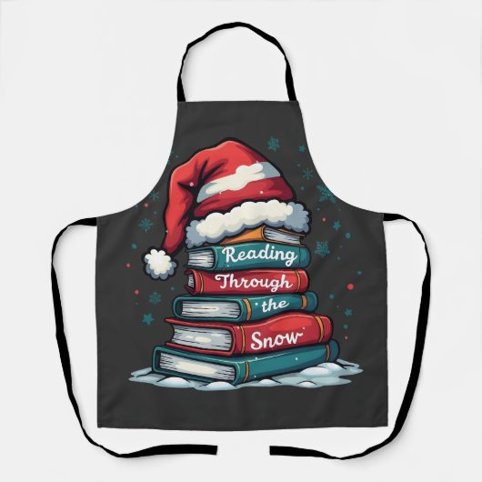 Lesen Sie Thru Schnee Reading Weihnachtslieder Schürze (Vorderseite)