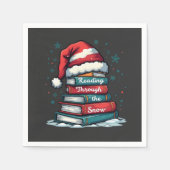 Lesen Sie Thru Schnee Reading Weihnachtslieder Serviette (Vorderseite)