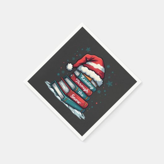 Lesen Sie Thru Schnee Reading Weihnachtslieder Serviette (Ecke)