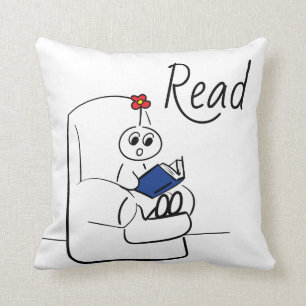 Lesen Sie und schlafen Sie Kissen