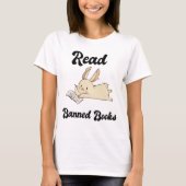 Lesen Sie verbotene Bücher Adable Rabbit T-Shirt (Vorderseite)