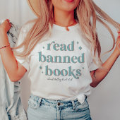 Lesen Sie verbotene Bücher, Retrobriefe Personalis T-Shirt