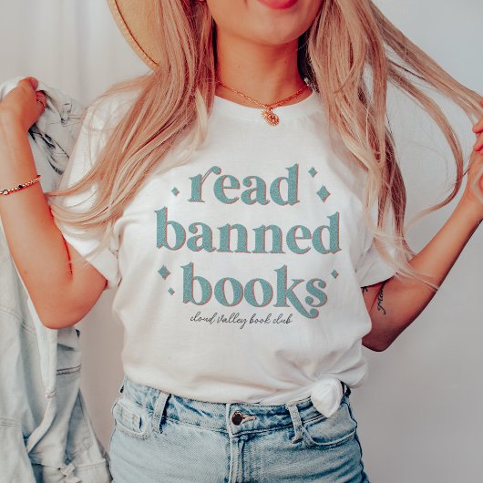 Lesen Sie verbotene Bücher, Retrobriefe Personalis T-Shirt