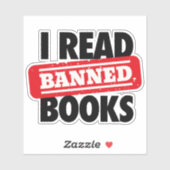 Lesen Sie verbotene Bücher Vinyl Stickers Aufkleber (Blatt)