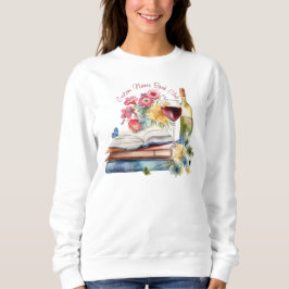 Lesen Sie zwischen den Weinen, individueller Buchc Sweatshirt