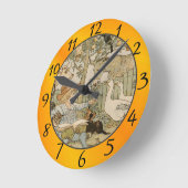 Lesen Spaß Runde Wanduhr (Winkel)