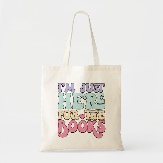 Lesen Tasche Geschenk Ich bin nur hier für das Buc (Vorne)