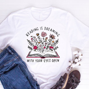 Lesen träumt von einem Eye Open Book Lover Angebot T-Shirt