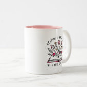 Lesen träumt von einem Eye Open Book Lover Angebot Zweifarbige Tasse (VorderseiteRechts)