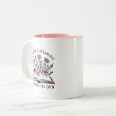 Lesen träumt von einem Eye Open Book Lover Angebot Zweifarbige Tasse (Vorderseite Links)