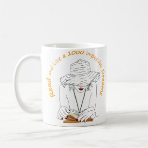 Lesen und 1000 Träume leben Kaffeetasse