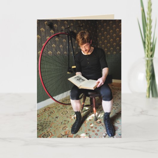 Lesen und Denken - Viktorianisches Zitat Karte (Vorderseite)