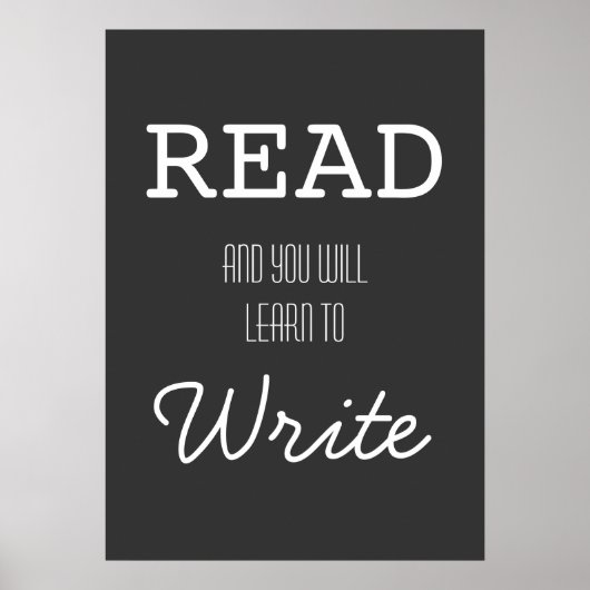 Lesen und Sie werden lernen Poster zu schreiben (Vorne)