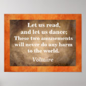 Lesen und Tanzen Poster (Vorne)