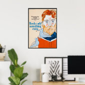 Lesen unverdienter Vintager Fotos Altes ästhetisch Poster (Heimbüro)