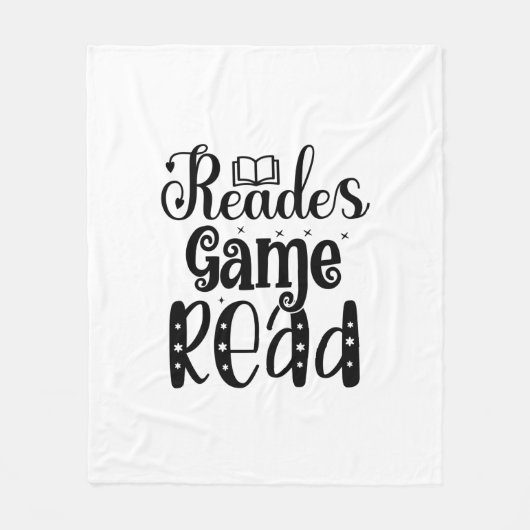 Lesen von Art Reades Game lesen Fleecedecke (Vorderseite)