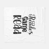 Lesen von Art Reades Game lesen Fleecedecke (Vorderseite (Horizontal))