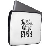 Lesen von Art Reades Game lesen Laptopschutzhülle (Vorne Rechts)