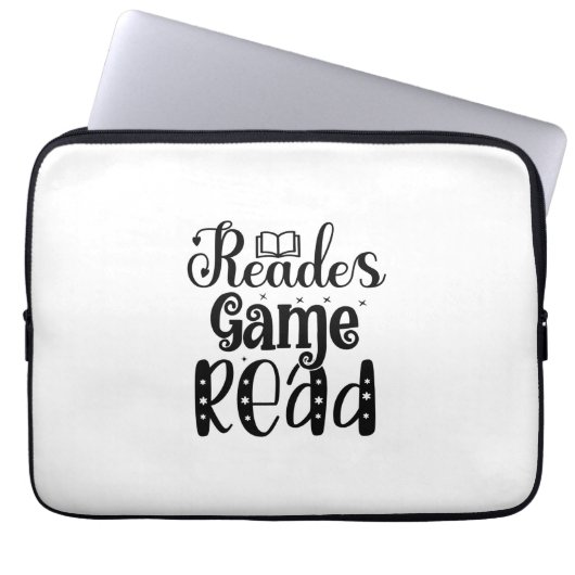 Lesen von Art Reades Game lesen Laptopschutzhülle (Vorderseite)