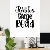 Lesen von Art Reades Game lesen Poster (Heimbüro)