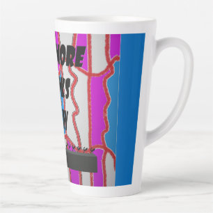 Lesen von Books-Nachrichten mit Kunst-Hippy-Muster Milchtasse
