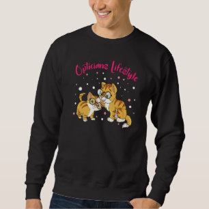 Lesen von Brillen Katzenbesitzer Opticians Kater O Sweatshirt