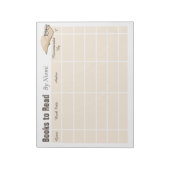 Lesen von Büchern Ablaufverfolgungs-Kids-Editor Notizblock (Rotiert)