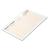 Lesen von Büchern Ablaufverfolgungs-Kids-Editor Notizblock (angewinkelt)