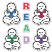 Lesen von Büchern Aufkleber (Vorderseite)