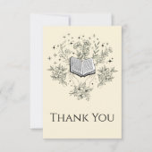 Lesen von Büchern Dankeskarte (Vorderseite)