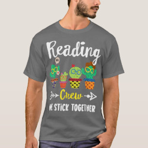 Lesen von Crew, lustiges Schulkaktus-Team Tee lese