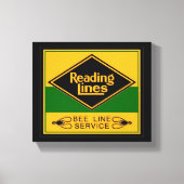 Lesen von Eisenbahnlinien, Beebline-Service Leinwanddruck (Vorderseite)